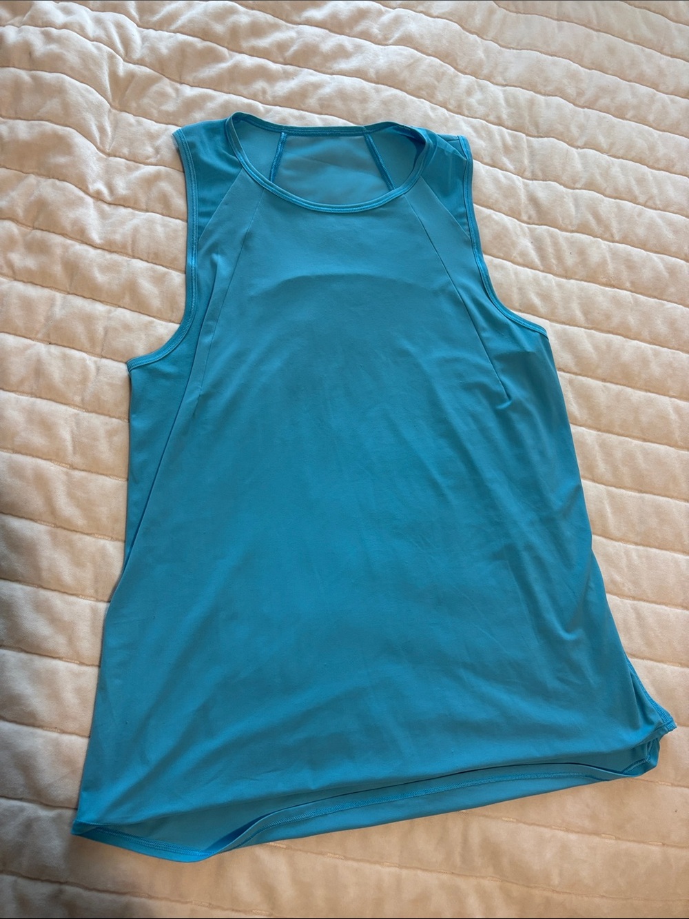 lululemon blue sculpt athletic workout tank top